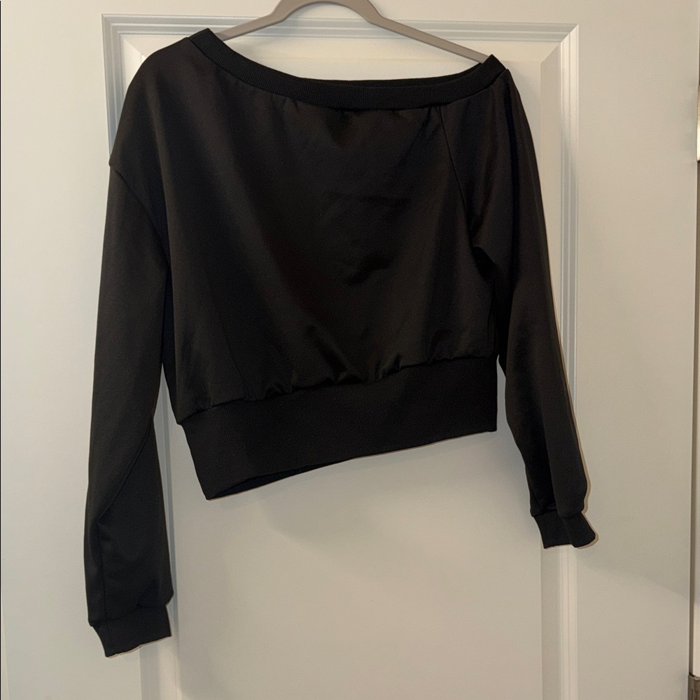 Elegant Black Off-Shoulder Women's Top